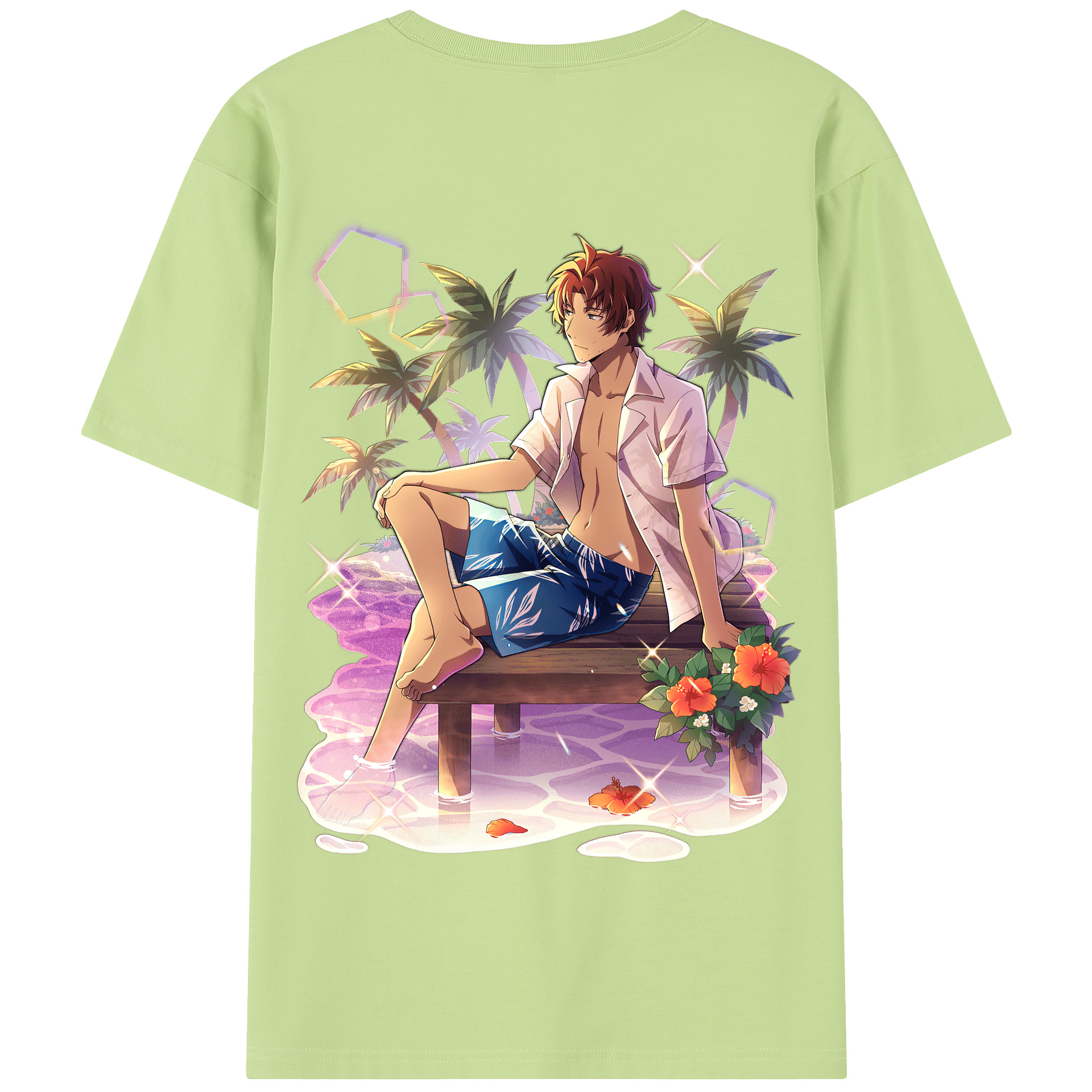 （画像用） 文豪ストレイドッグス Bungo Stray Dogs 綿100％半袖Tシャツ（背面プリント）